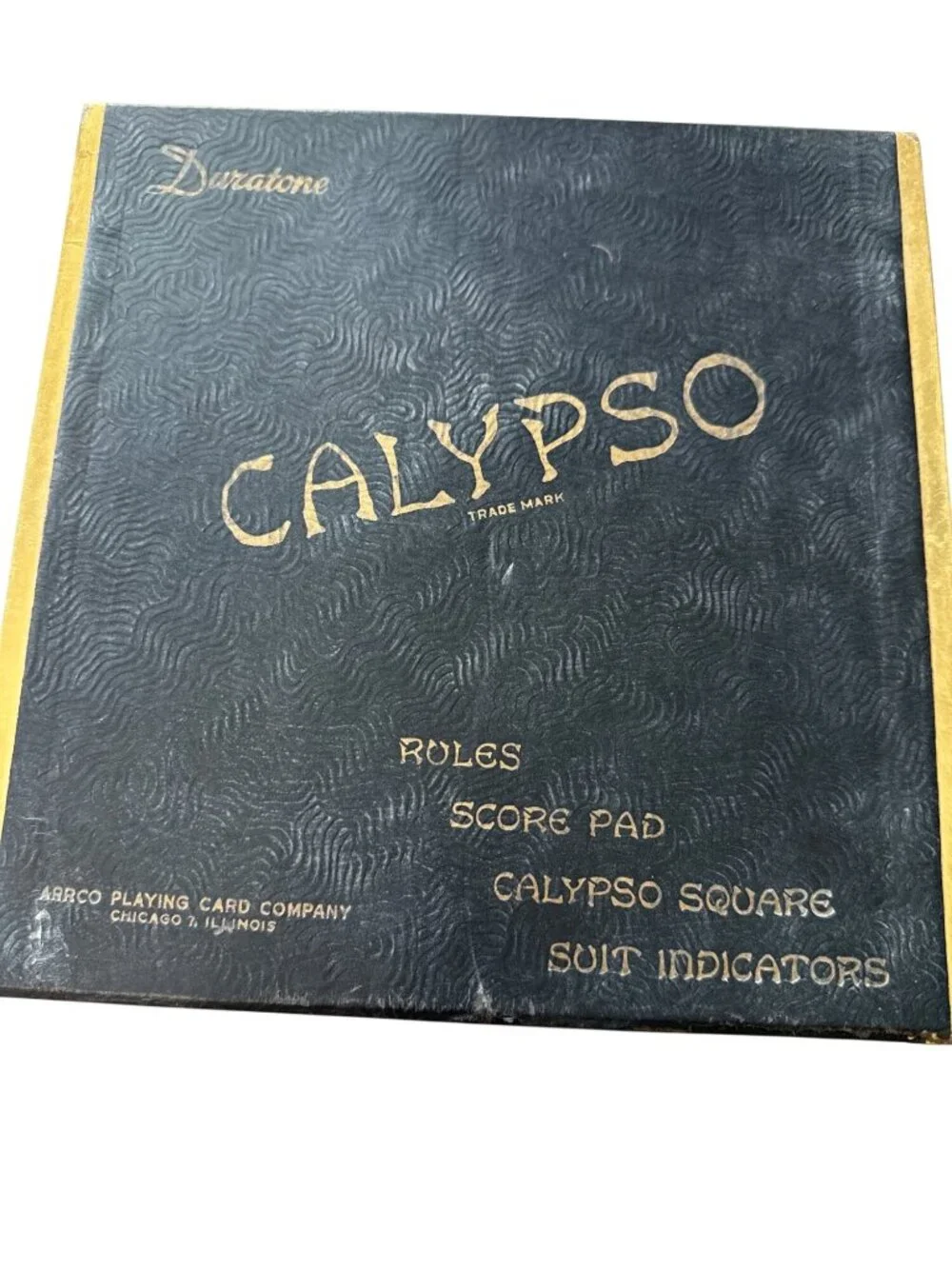 Calypso 1955 Duratone Card Game Set With Rules Score Pad & Suit Indicators - Picture 2 of 8